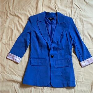 Blue suit jacket